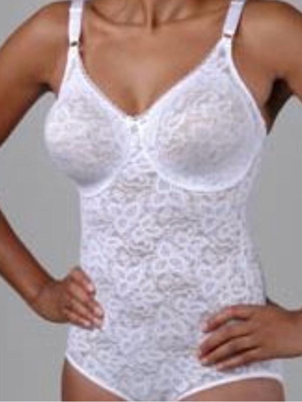 NEW w/o tag White Lace Bodysuit Shapewear